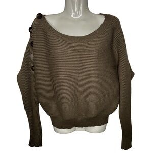 Zara Knit Side Button Detail Sweater Small